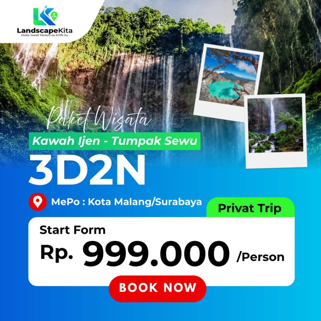 PAKET WISATA KAWAH IJEN-TUMPAK SEWU 3D2N