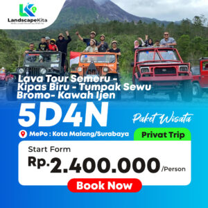 PAKET WISATA LAVA TOUR SEMERU-KAPAS BIRU-TUMPAK SEWU-BROMO-KAWAH IJEN 5D4N