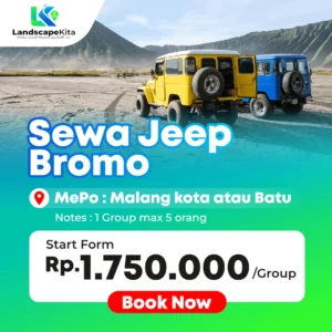 SEWA JEEP BROMO RP. 1.750.000
